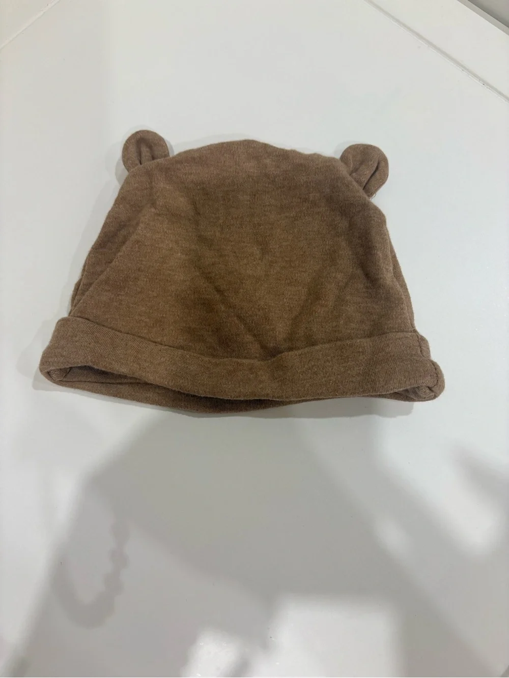 Cozy Brown Bear-Ear Knit Hat for Kids